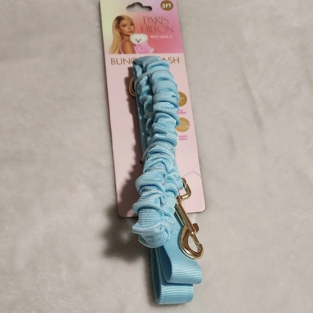 Paris Hilton Light Blue Bungee Dog Leash